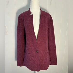 Banana Republic Women’s Blazer Size M Beet Red One-Button Front